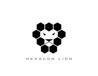 Projektowanie logo dla firm online HEXAGON LION